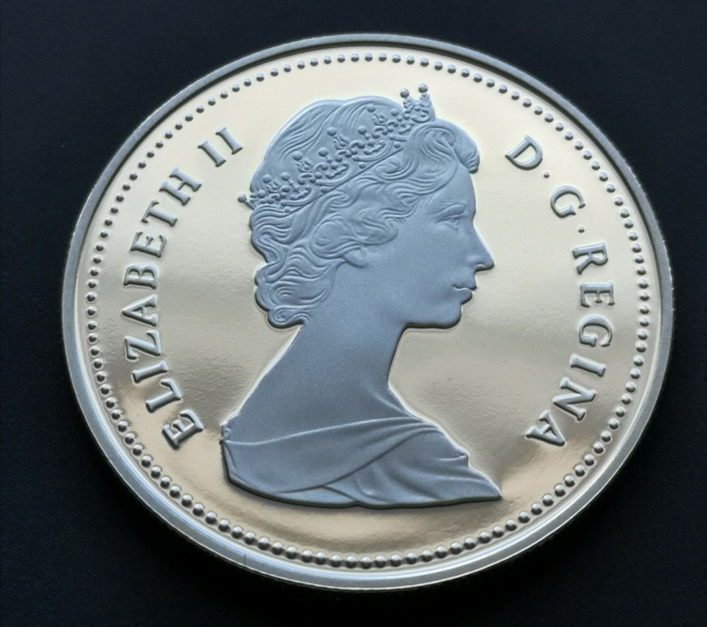 ***CANADA 1987 PROOF SILVER DOLLAR *** 400 TH. ANN. JOHN DAVIS ***