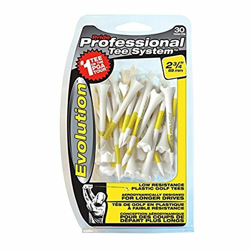 Pride PTS Evolution Plastic Golf Tees, 30 Count, 2 3/4" Tees, 2-PACK DEAL, NEW