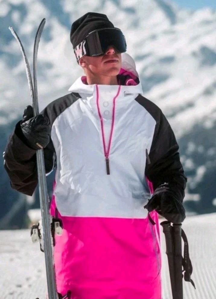 Oosc SP Overhead Ski Parka Pink Size Large