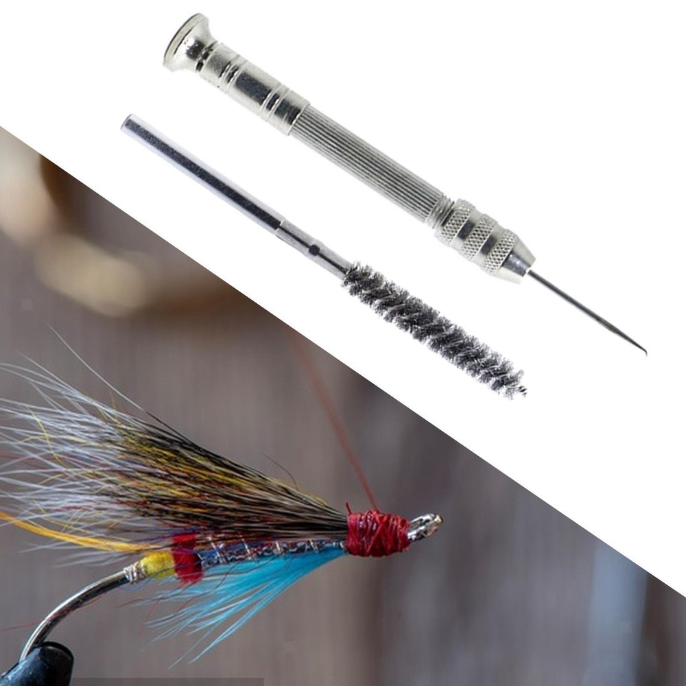 Fly Tying Dubbing Brush and Bodkin Sturdy Practical Lightweight Fly Tying Tools