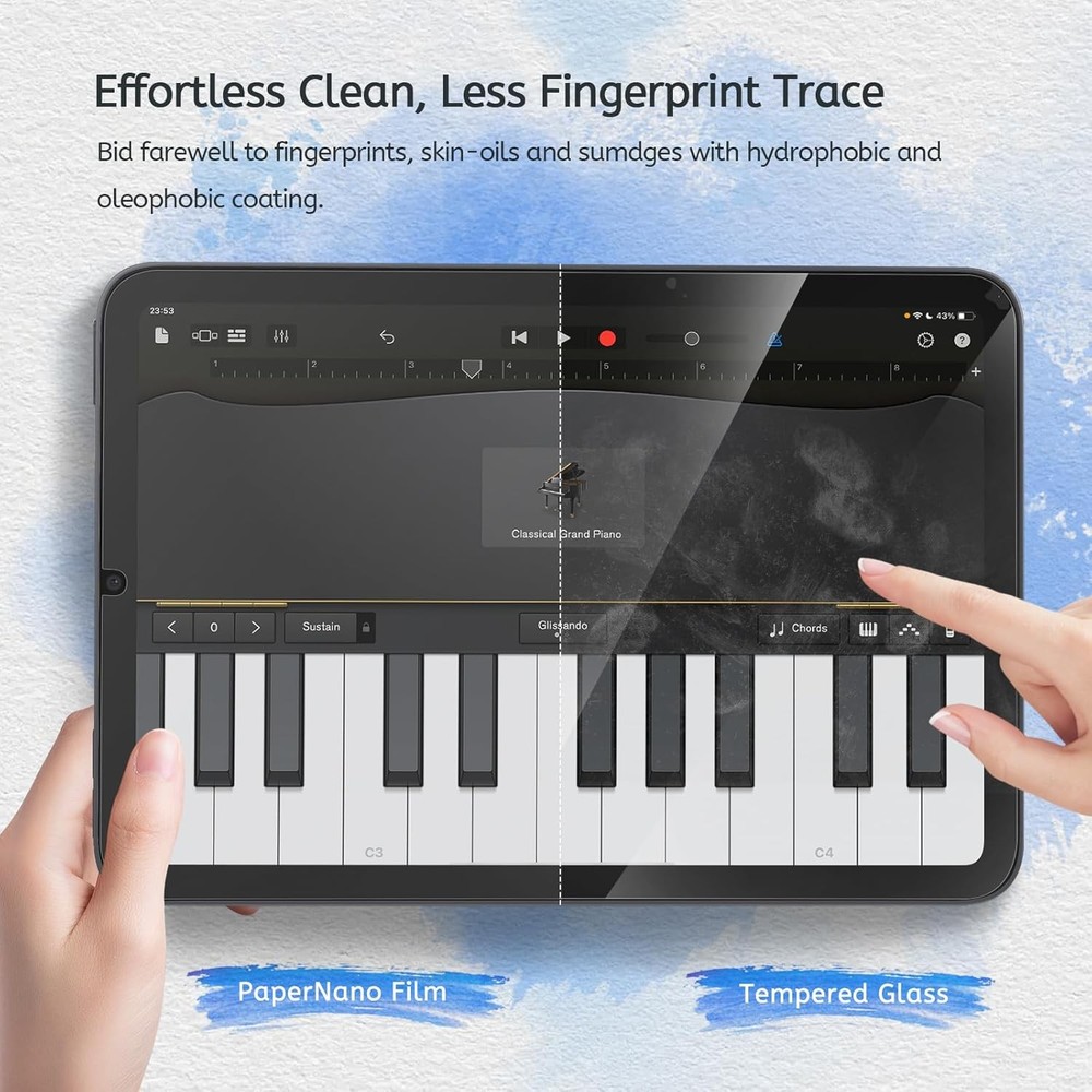 MOBDIK Paperfeel Screen Protector Compatible with iPad Mini 7 2024 (A17 Pro)...