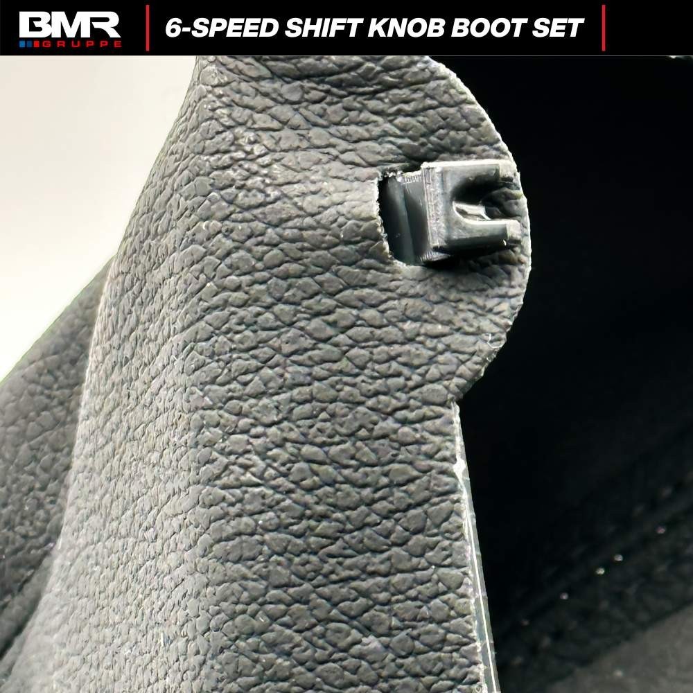 6 Speed Shift Knob Gaiter Boot Black Leather for BMW 1-Series E82 E87 E88 E81