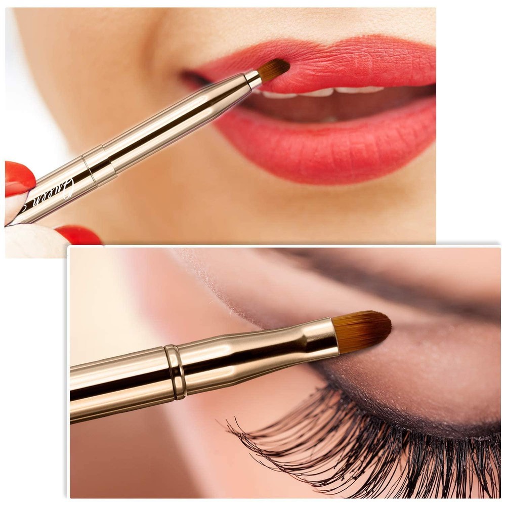 double-sided soft cap eyebrow eyelash lip makeup brush Telescopic concealer