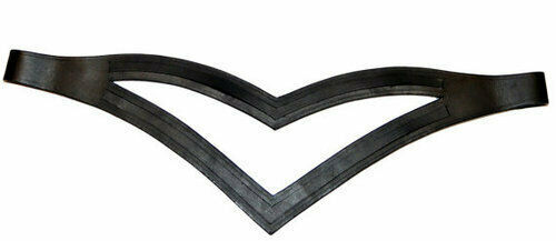 Double v Shape Empty channel browbands - For Bridle