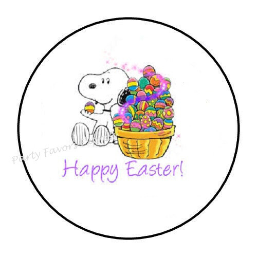 30 HAPPY EASTER ENVELOPE SEALS LABELS STICKERS PARTY FAVORS 1.5" ROUND