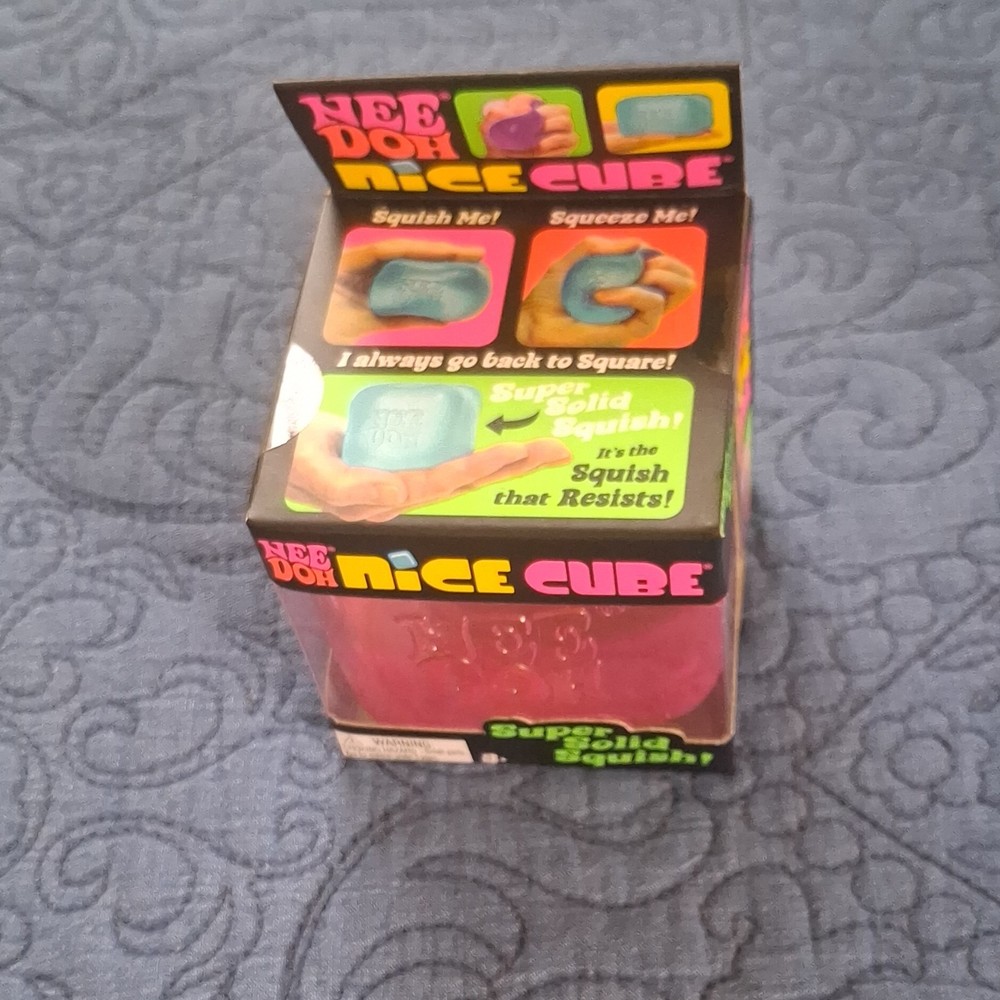 Nee Doh Super Solid Squish Squeeze Ball Pink Tear-Resistant 25352HY