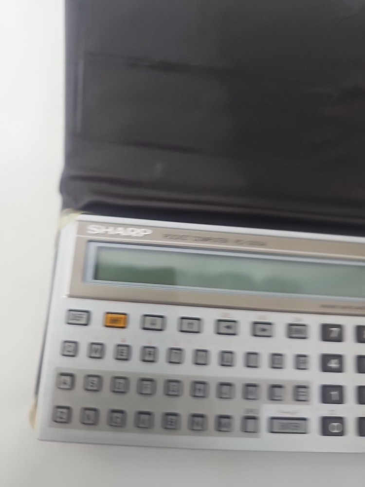 Sharp PC-1250A Pocket Computer w/ Case Tested Works
