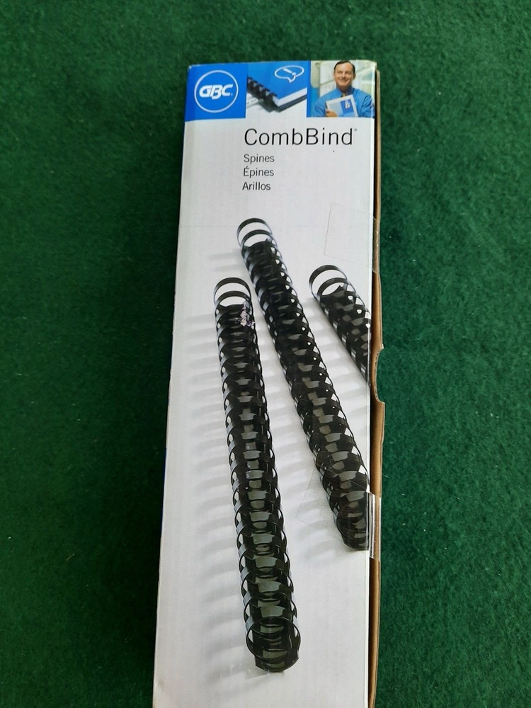 GBC CombBind 1/4” / 6mm Maroon Spines (100 Pack – New) Sealed box!
