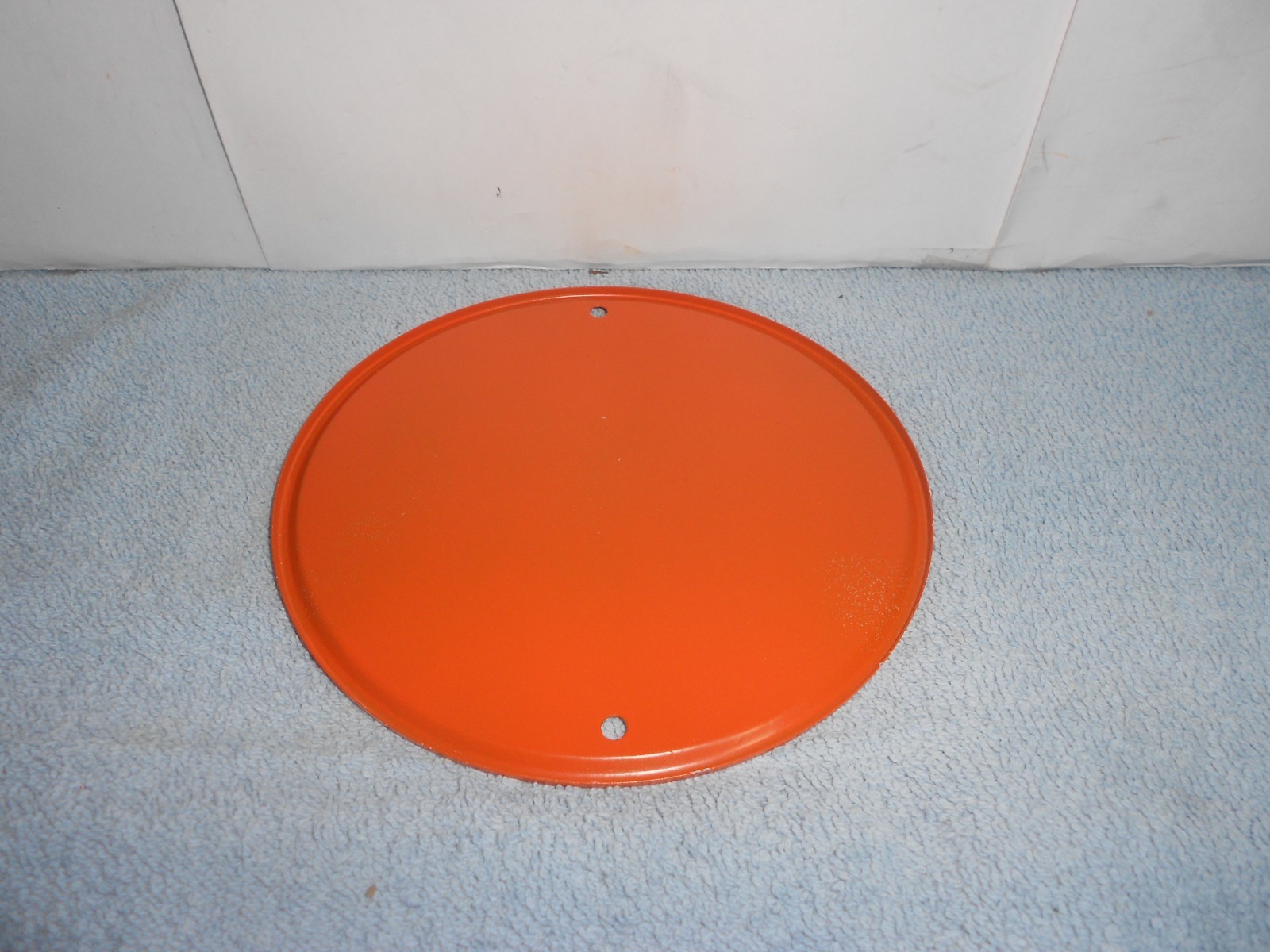 VINTAGE CRUSHY ORANGE CRUSH SODA POP ADVERTISING SIGN EMBOSSED TIN METAL TACKER