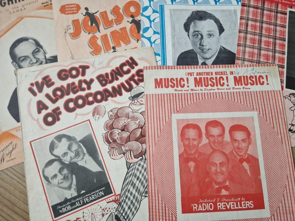 Bundle Of Vintage Sheet Music