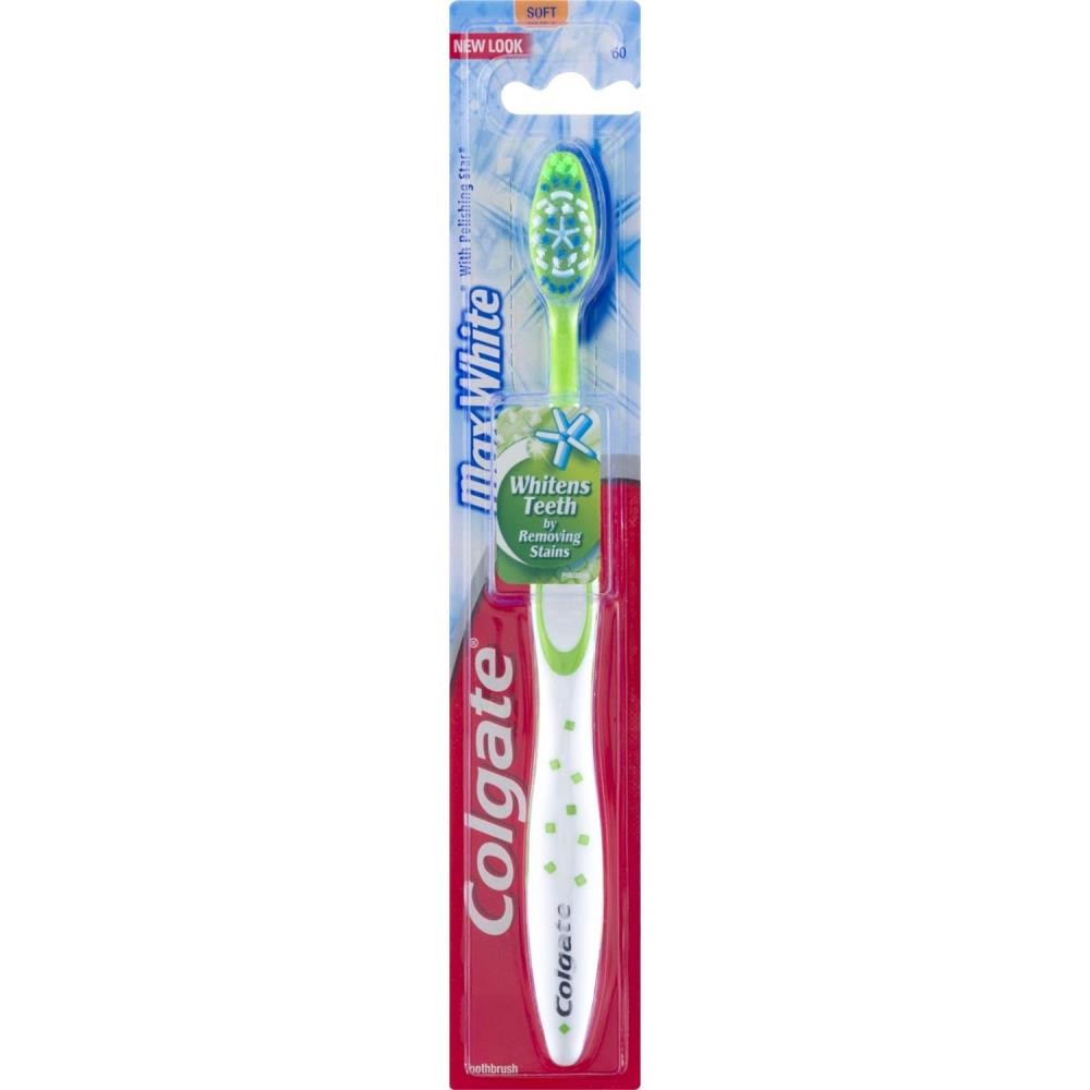 New Colgate Max White Soft Full Head #60 Toothbrush