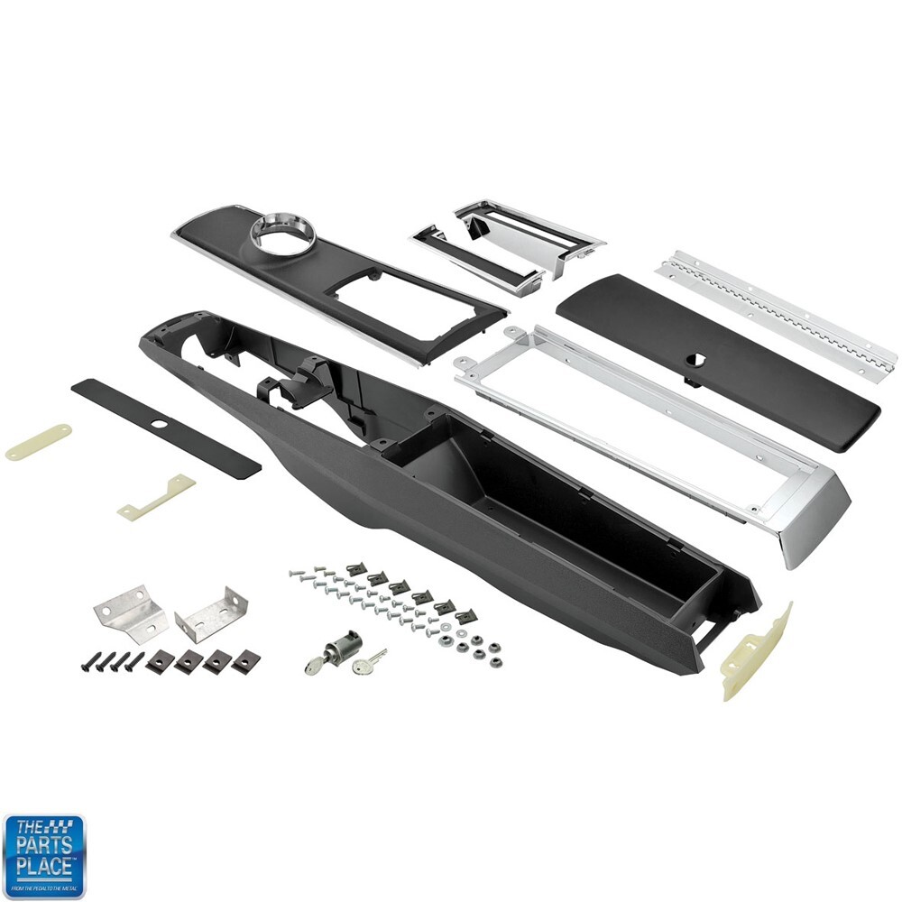 1966-67 Chevelle El Camino Automatic Complete Center Console Kit Without Clock