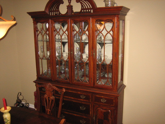 Mahogany china cabinet