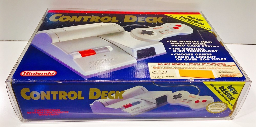 1 Console Box Protector For NES TOP LOADER Display Case Boxes Nintendo