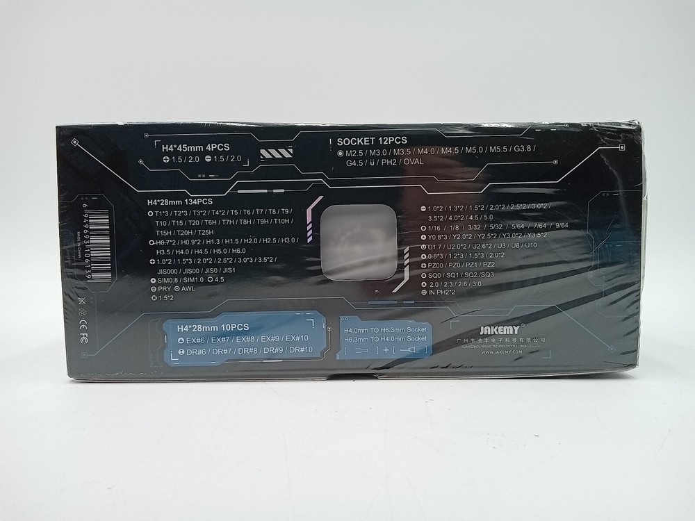 Jakemy Mini Container CR-V Precision Screwdriver Toolkit JM-8192 Black