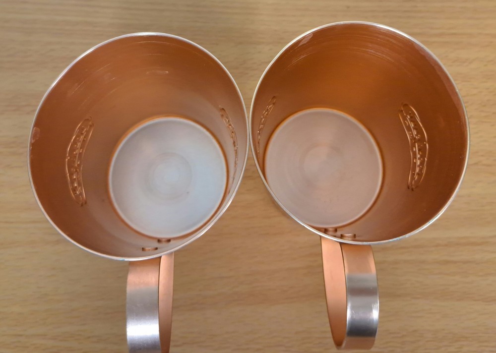 Set of 2 Deep Eddy Vodka Copper Mug Set