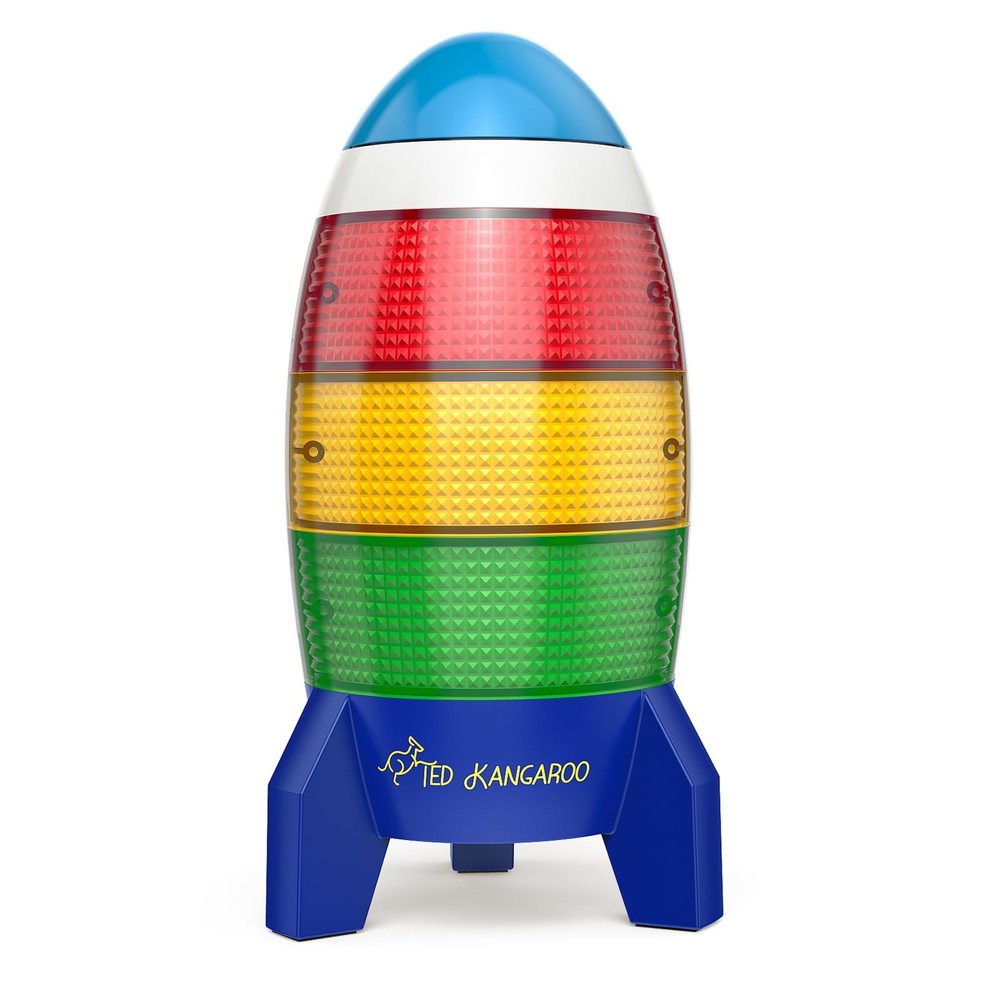 Countdown Timer! Blast Off Visual Timer for Kids with Audio Rocket, 0-24 Hour