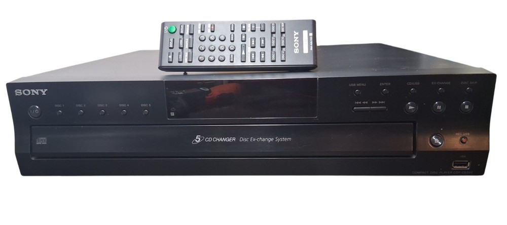 Sony CDP-CE500 5 Disk CD Player With Remote