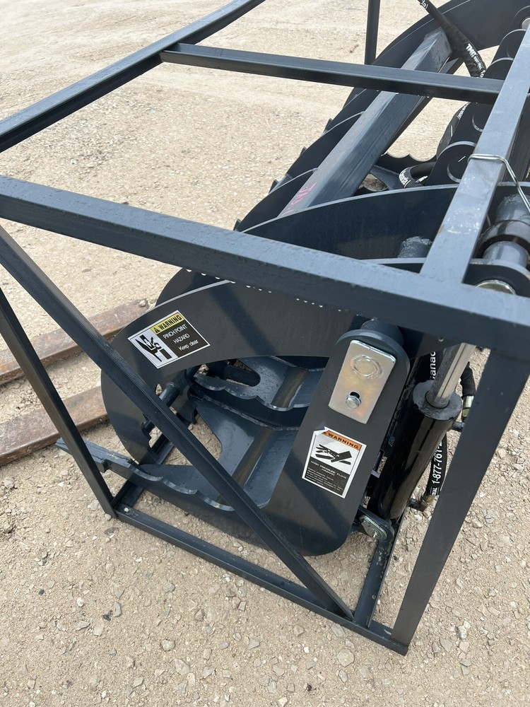 TMG 72 inch skid steer root rake grapple Heavy Duty