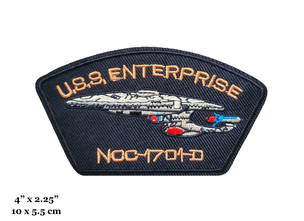 Star Trek USS Enterprise Embroidered Iron On Patch