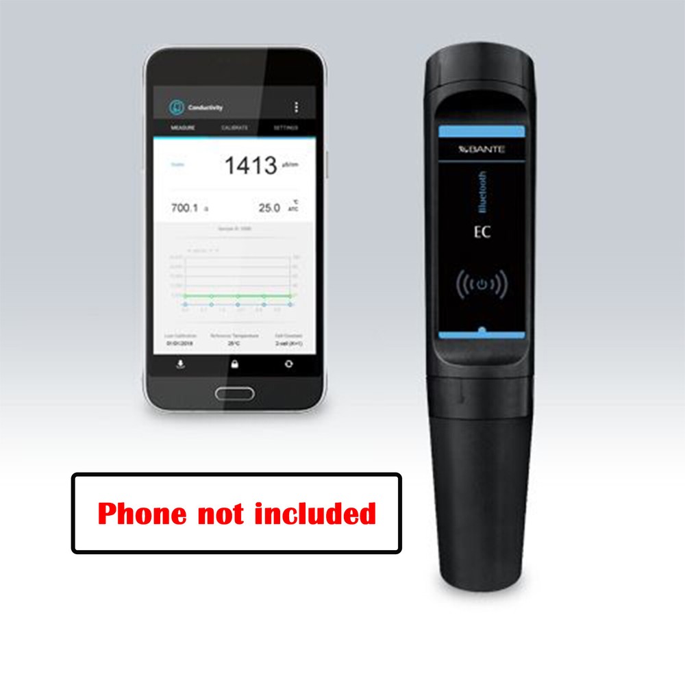 Wireless Bluetooth Conductivity Meter TDS Salinity Resistivity Ash Tester Meter