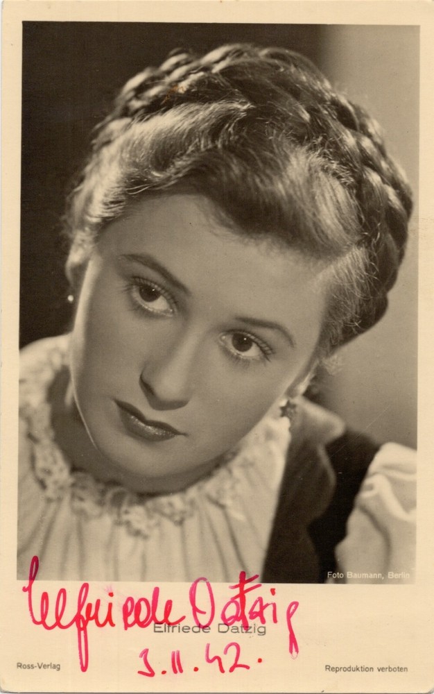 Elfriede Datzig- Signed Vintage Picture Postcard