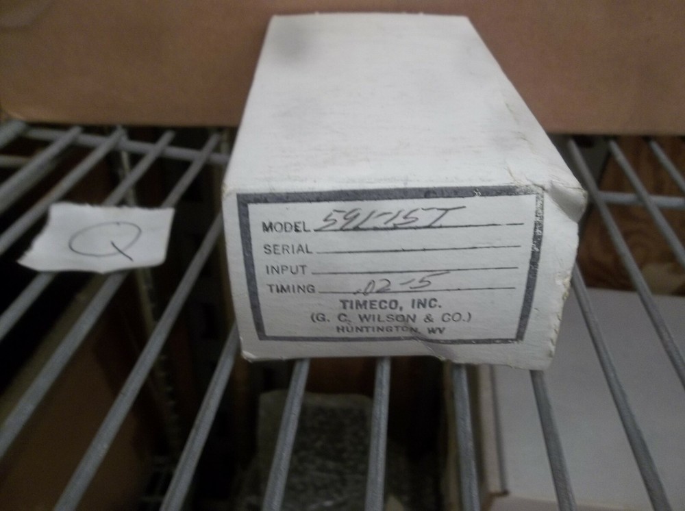 TIMECO INC TIME DELAY RELAY 591-15T