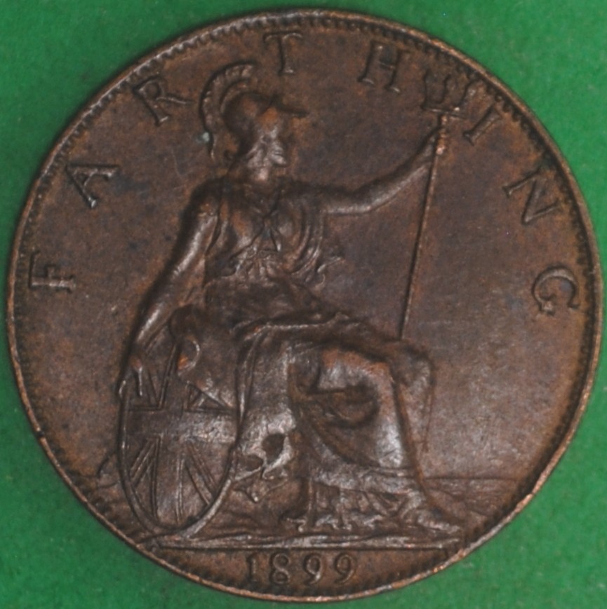 1899 Great Britain Farthing AU