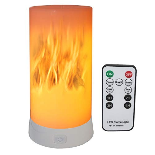 Led Flame Effect Lantern Light Usb Rechargeable Flameless Candle 4 Modes 1 Pack