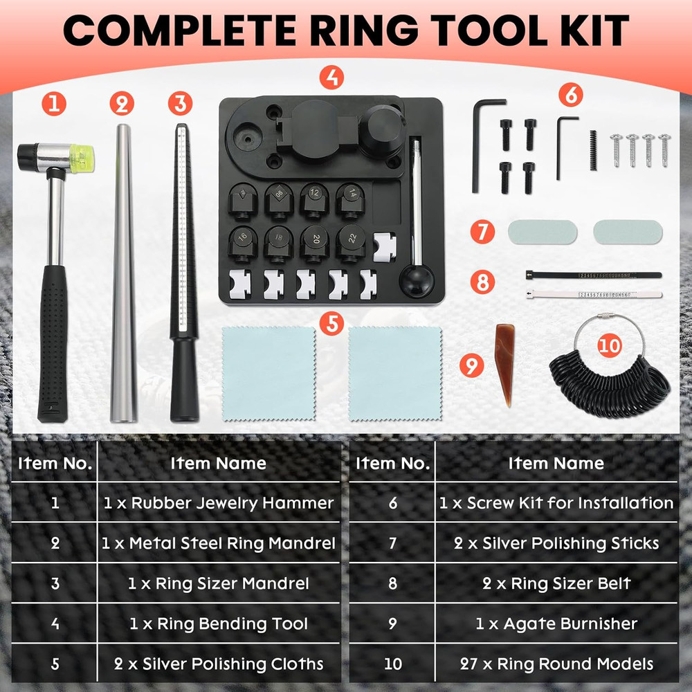 Ring Bender Tool Kit for Jewelry Making – Multi-Functional Ring/Earring Bender,