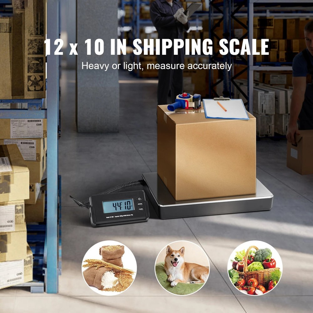 Digital Shipping Scale 440lb Timer & HD LCD Display