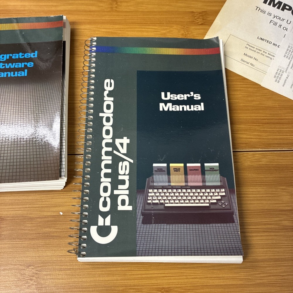 Commodore Plus/4 Vintage Home Computer with Box, Accessories, Manuals Untested