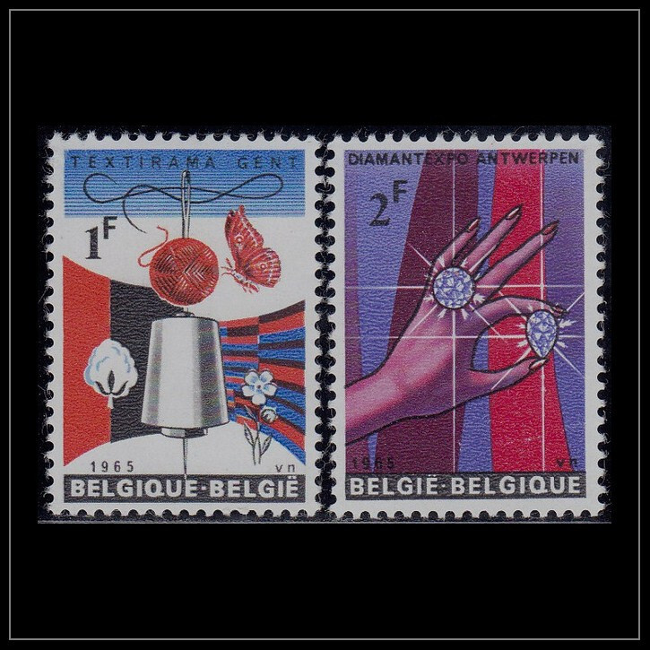 Belgium 1965 (1313-1314) Textile