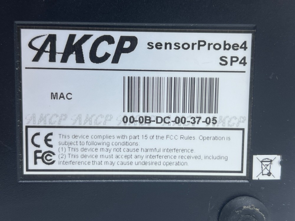 AKCP SENSORPROBE4,SP4 ACCESS CONTROL