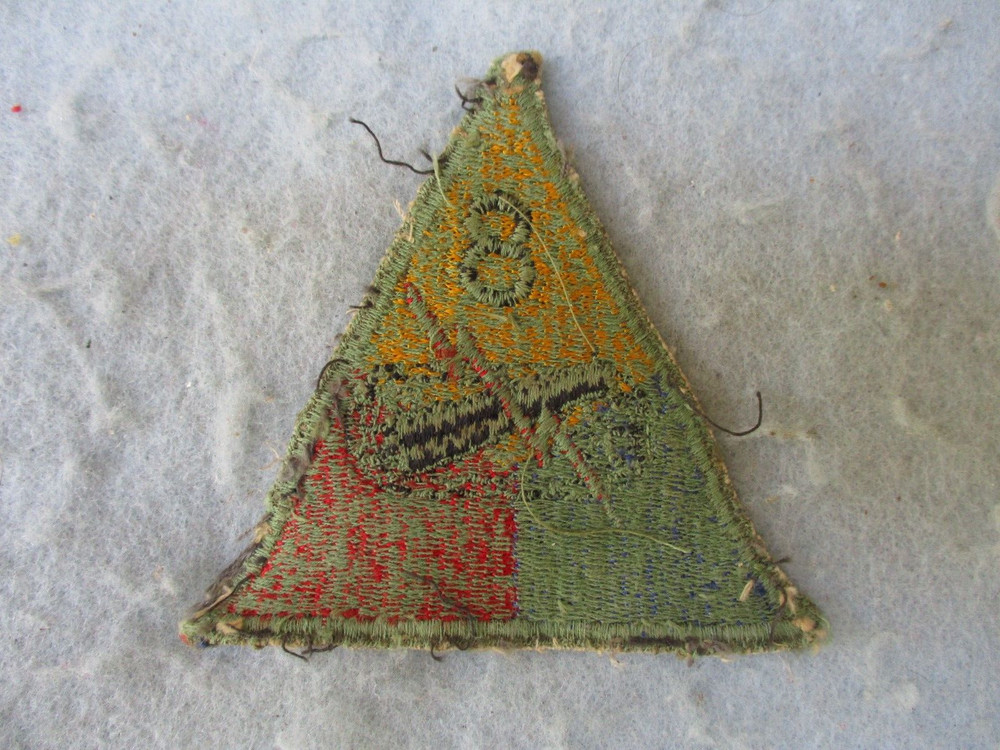 WWII US Army Patch 8th Armor Division Thundering Herd Green Back WW2