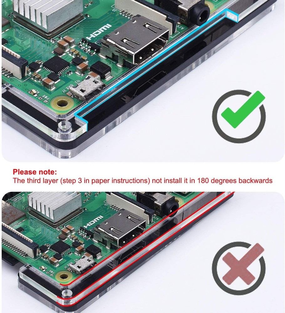 Efficient Raspberry Pi 3B+ Case with Quiet Fan, Heatsinks & ON/OFF Power Supply