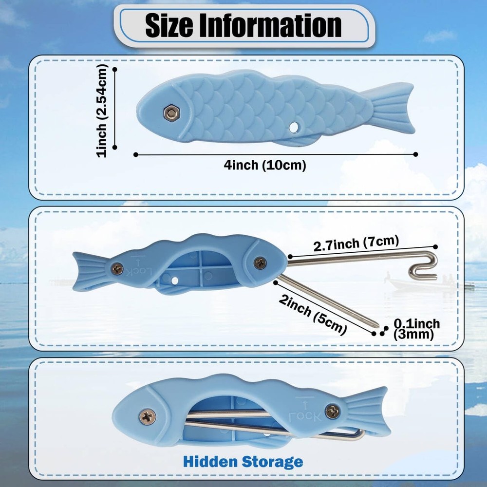 Fish Venting Tool With Fish Hook Remover Safe Convenient Dehooker Device