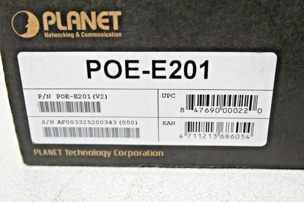 Planet 1 port 802. 3at + GPOE-E201 Gigabit Extender