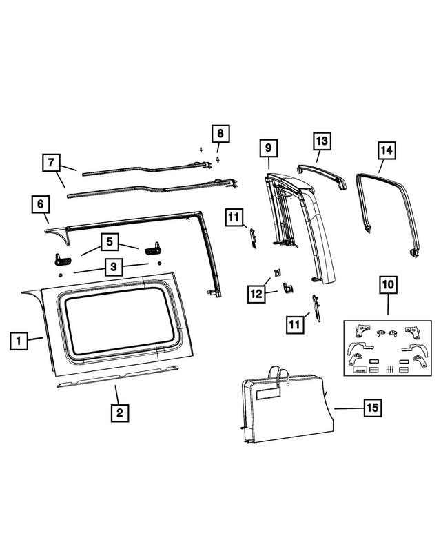 Genuine Mopar Quarter Window Latch Right 68421578AC