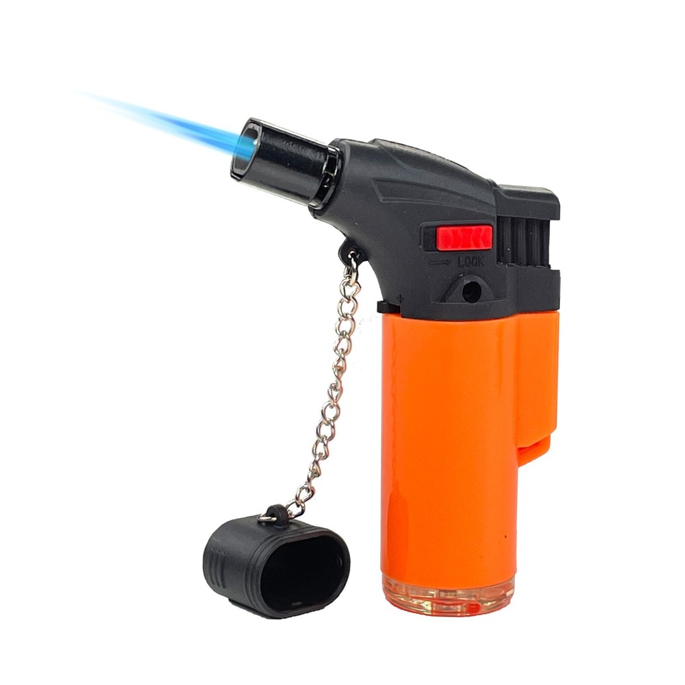 12 Pack Double Jet Torch Lighter Adjustable Butane Refillable Neon Color