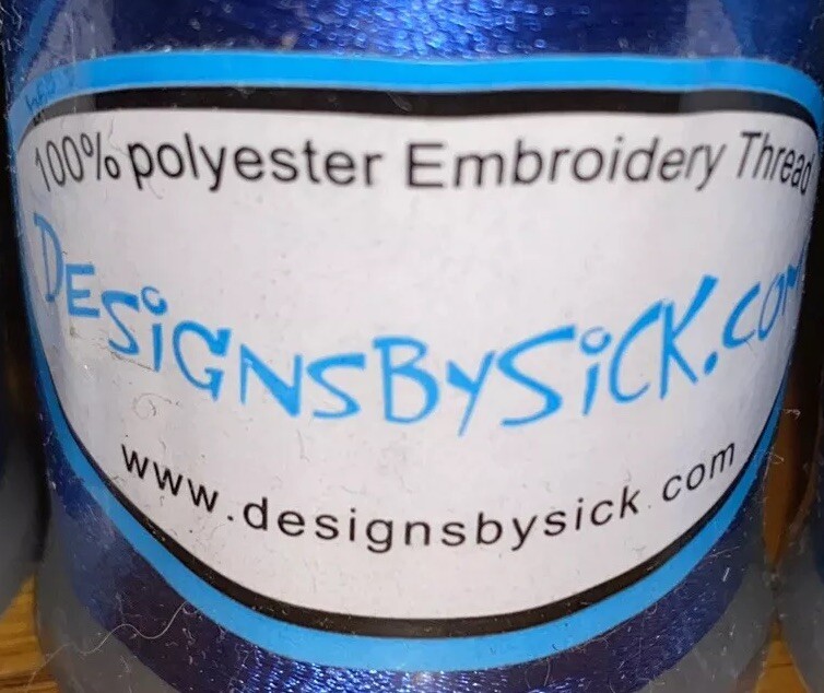 Designs By Sick 46 Spools Polyester Embroidery Thread (40 wt. 1000m) NEW