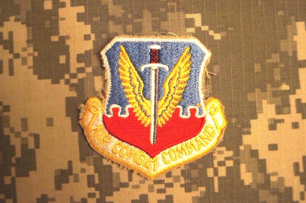 Military Patch Full Colored US Air Force Air Combat Command Sew On Authentic
