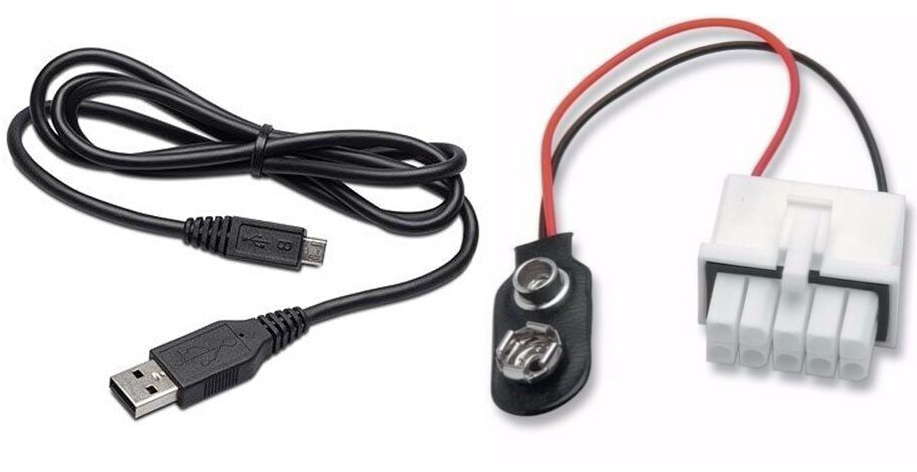 9V BATTERY POWER ADAPTER & USB CABLE FOR POWER COMMANDER 3 - NEW
