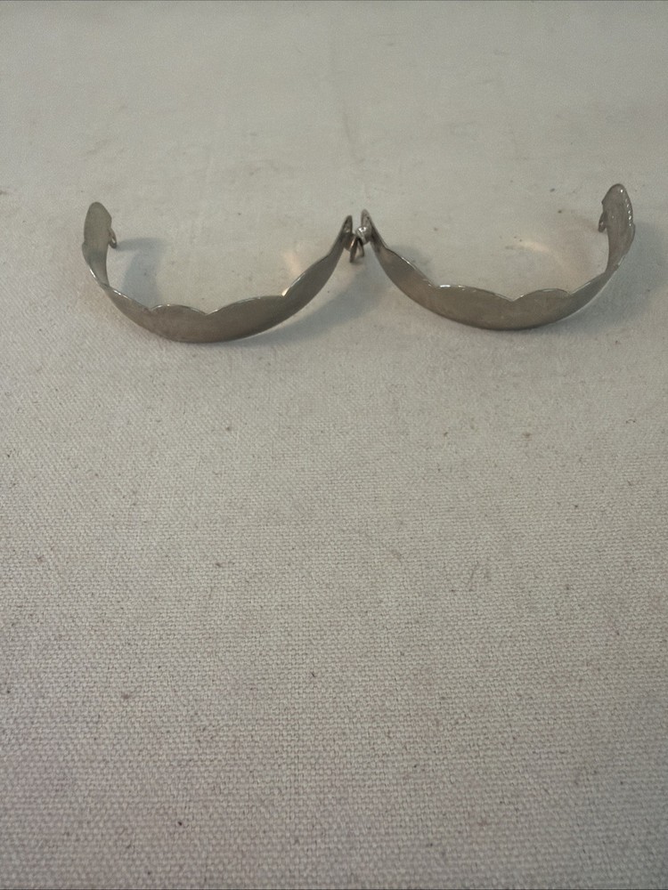 Silver Tone Scrolled Heel Cap NEW