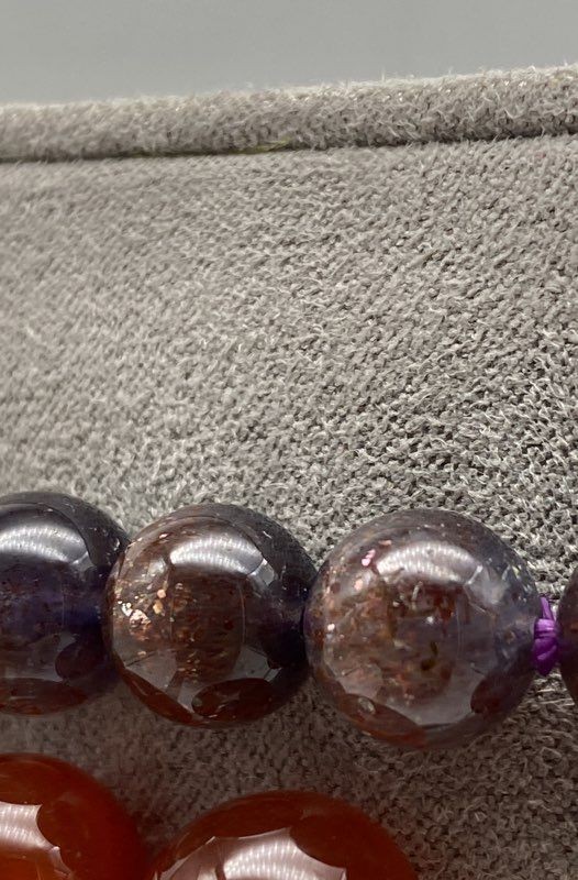 Quartz 2PC Beaded Bracelet Bundle 58.1g