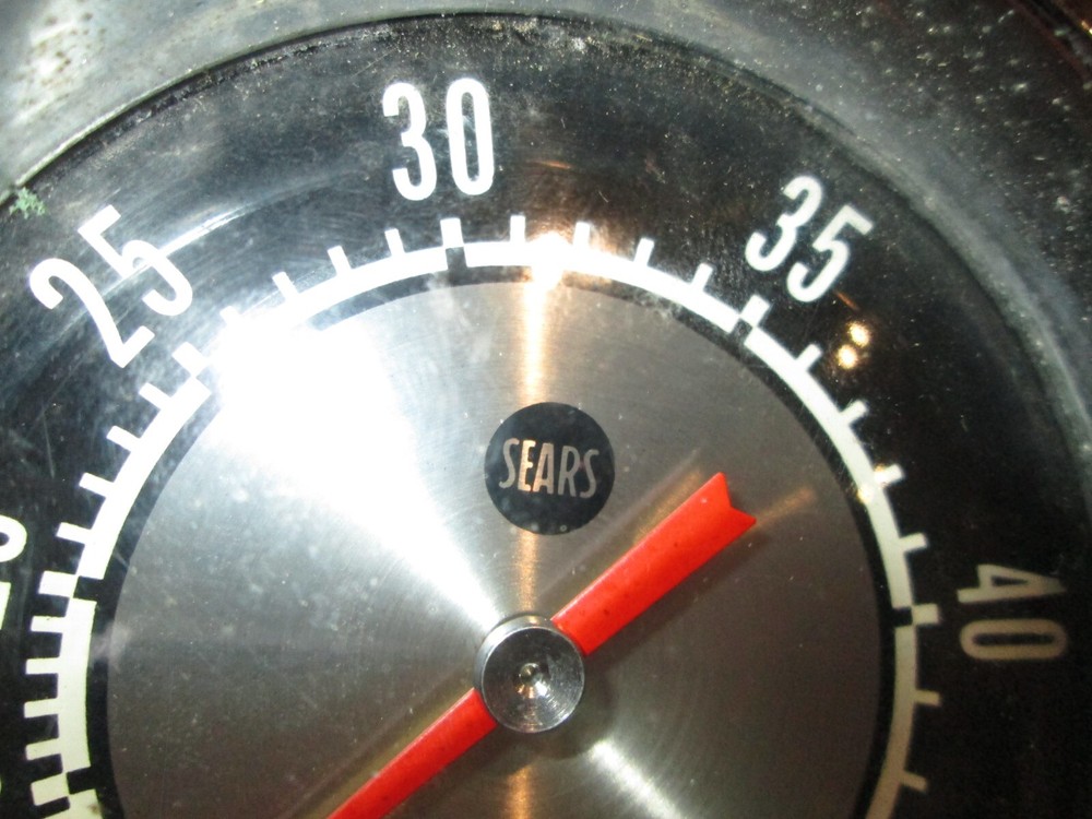 Sears Universal Flush Mount Speedometer Gauge