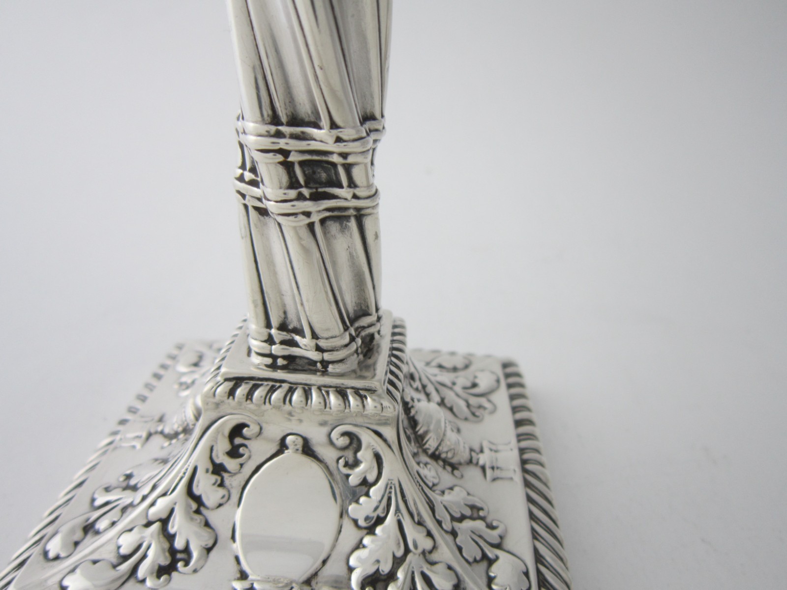 Antique Victorian Sterling Silver Candlesticks - 1884 by Aldwinckle & Slater