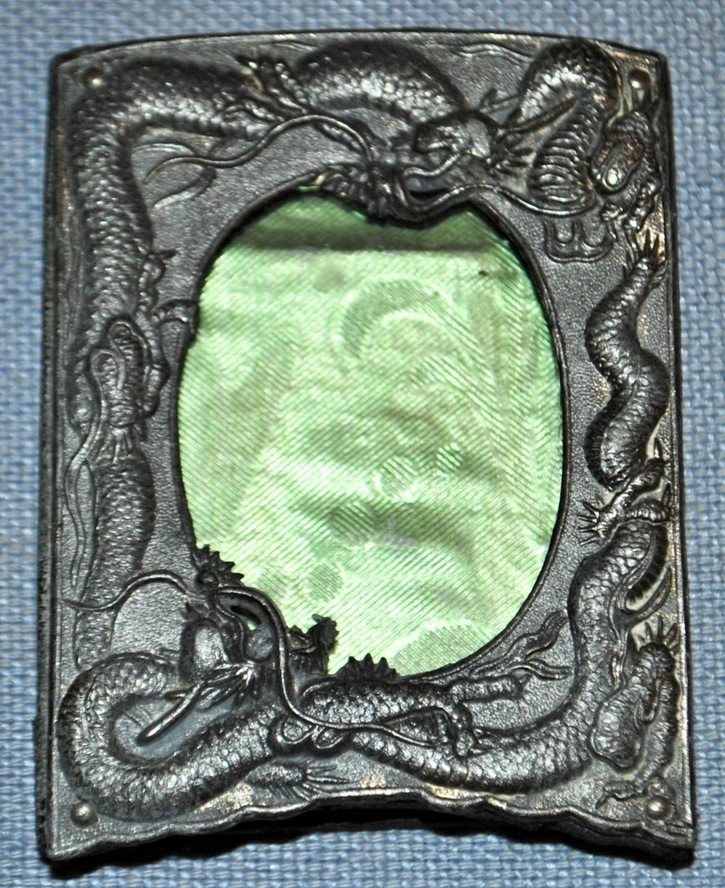 WWII Era Small Chinese Dragon Photo Frame