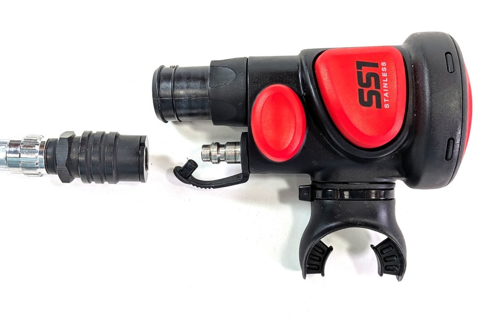Atomic SS1 Scuba Diving BCD Octo Inflator QD Safe Second Regulator Hose Adapter