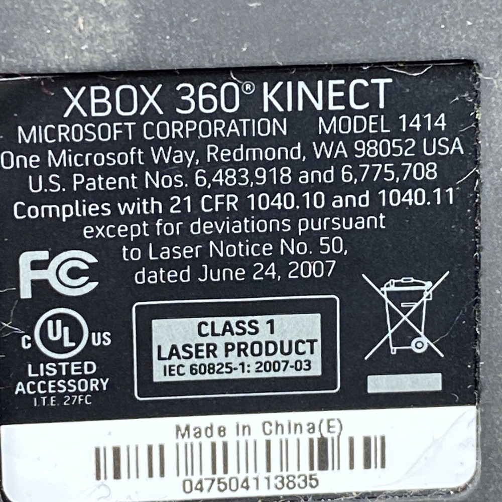 OEM Original Microsoft Model 1414 Xbox 360 Kinect Sensor Bar Only